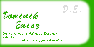 dominik enisz business card